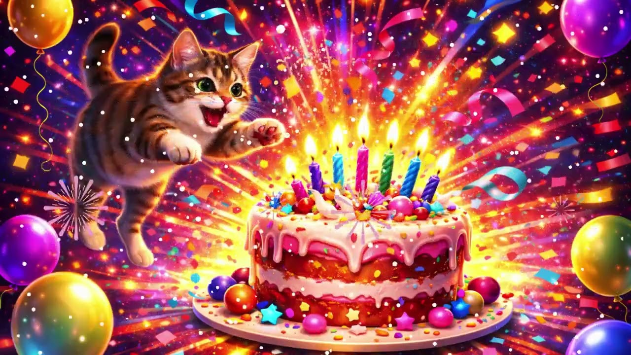 Dancing Birthday Cake 🎂 Happy Birthday Party Music | 1h30