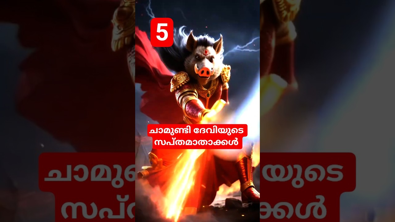 ചാമുണ്ടി ദേവിയുടെ സപ്തമാതാക്കൾ 5 വാരാഹി 