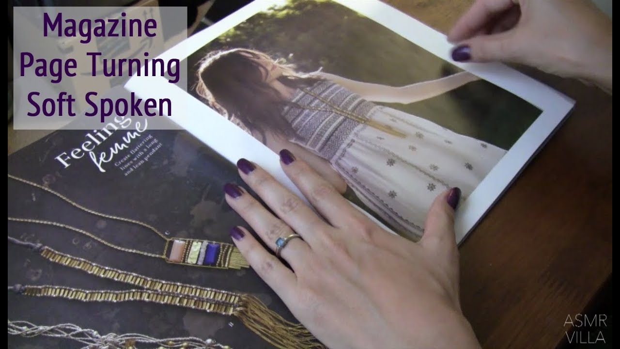ASMR * Theme: Flipping through a Magazine * Tapping & Scratching * Soft Spoken * ASMRVilla