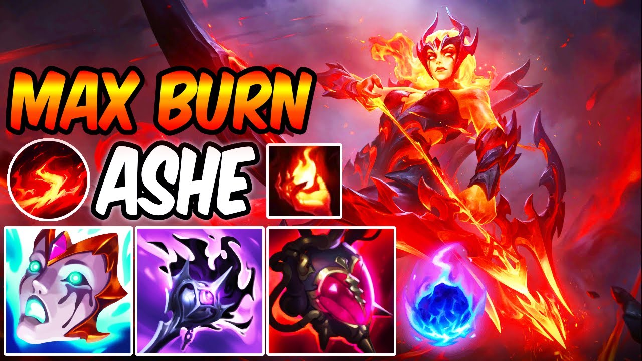 FULL AP MAX BURN ASHE MID ( PENTA BURN ) - INFERNAL ASHE - League of Legends