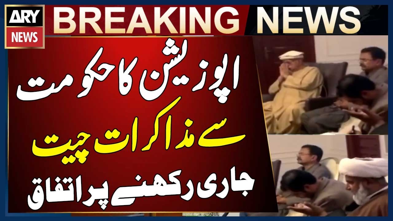 Opposition agrees to continue dialogue with the government.
