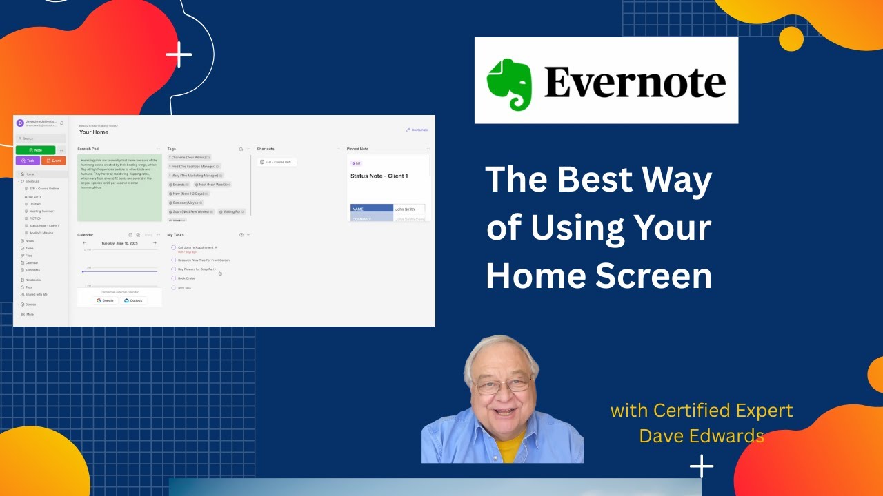 Максимально эффективное использование главного экрана Evernote