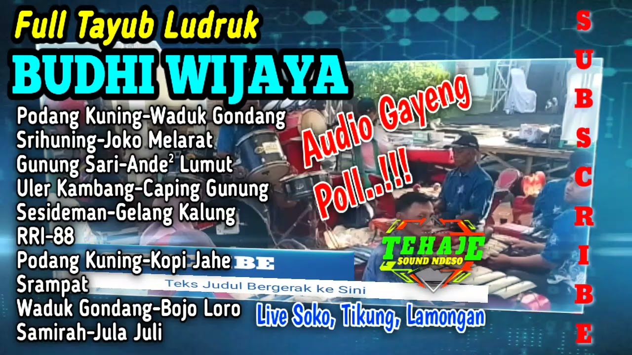 Nyesss‼️Tayub Budhi Wijaya, Live Tikung Lamongan #tehajeaudio