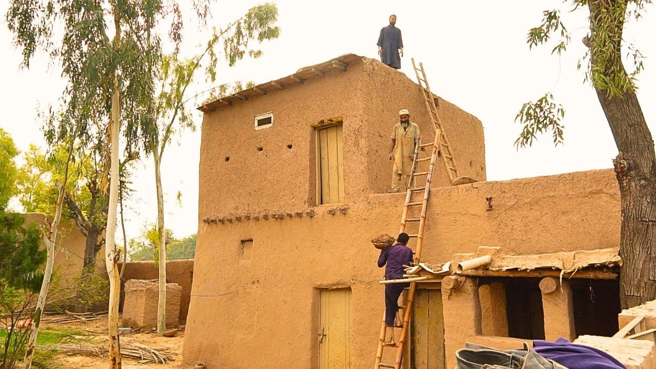 Day 6 Traditional Mud House Repairing Process || Afghan Village Life