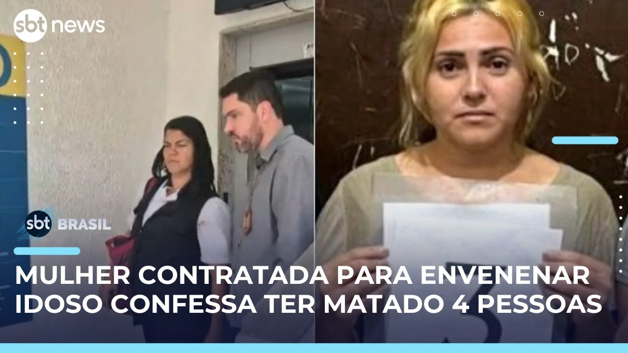 Mulher confessa 4 mortes por envenenamento; pol&iacute;cia a considera uma &lsquo;serial killer&rsquo; | #SBTBrasil