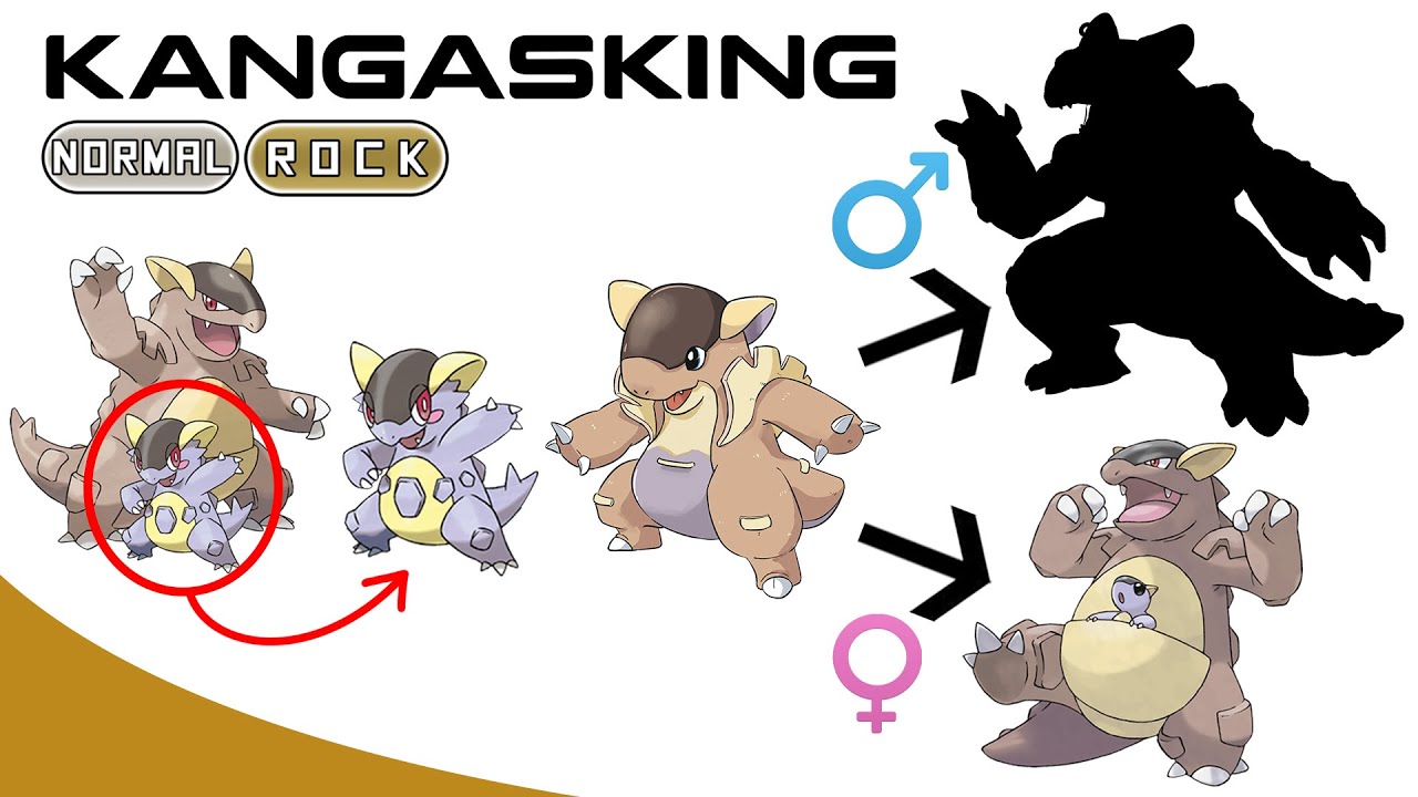 New Kangaskhan Evolution : Marsupal - Kangasking | Shinolia Region Pok&eacute;mon (Gen 10) | Max S