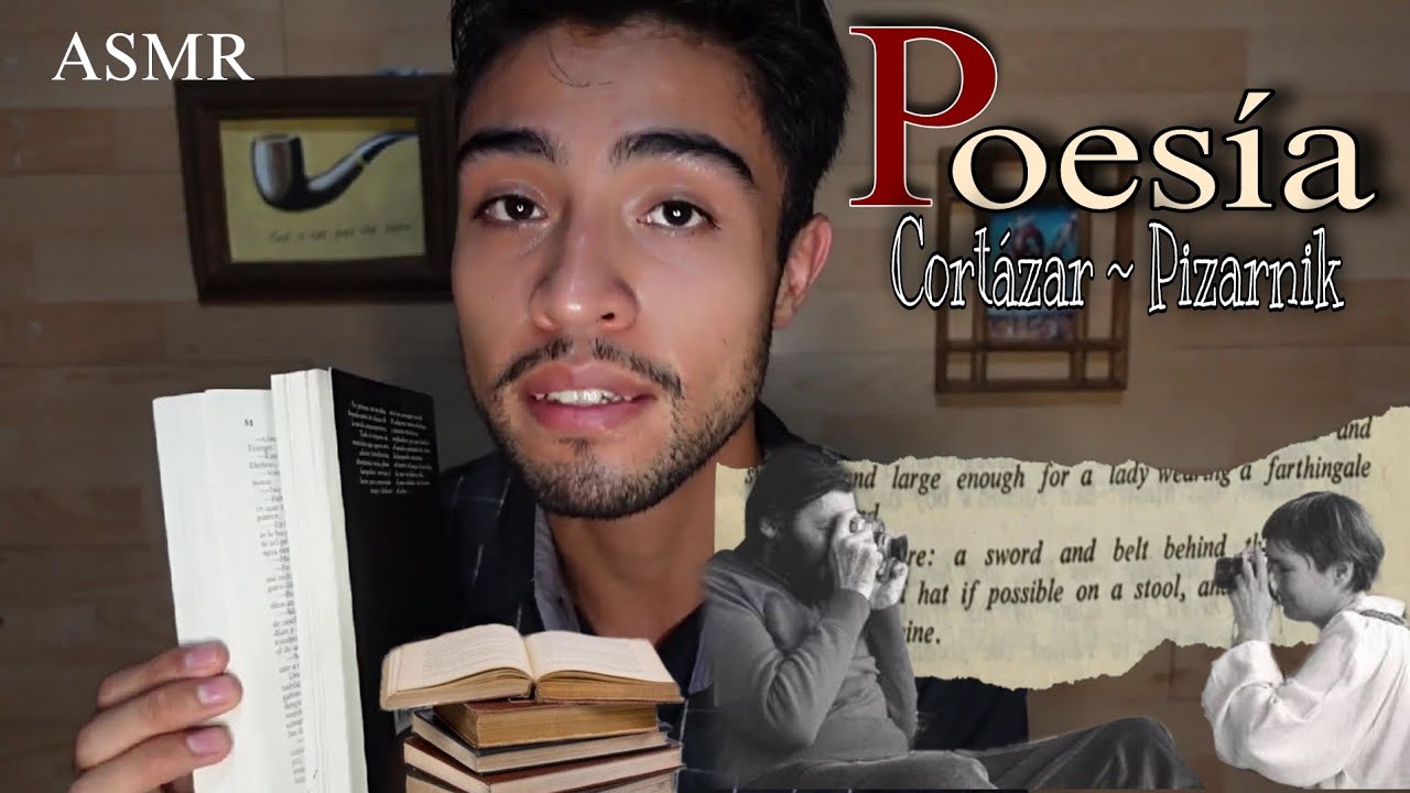 ASMR | Noche de poes&iacute;a :leyendo a J.Cort&aacute;zar y A. Pizarnik ⚜️🇦🇷