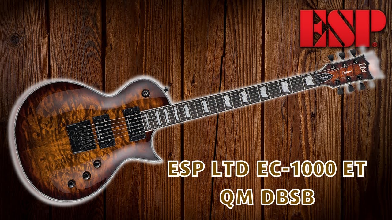 ESP LTD EC-1000 ET QM DBSB (DARK BROWN SUNBURST)
