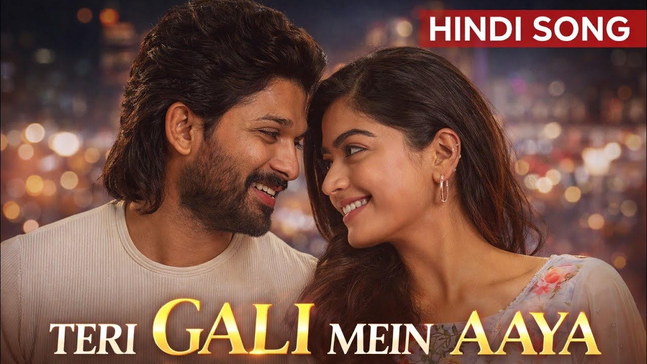 Teri Gali Mein Aaya | Allu Arjun | Rashmika Mandanna | Hindi Song | Love❤️Story Song | Romantic Song