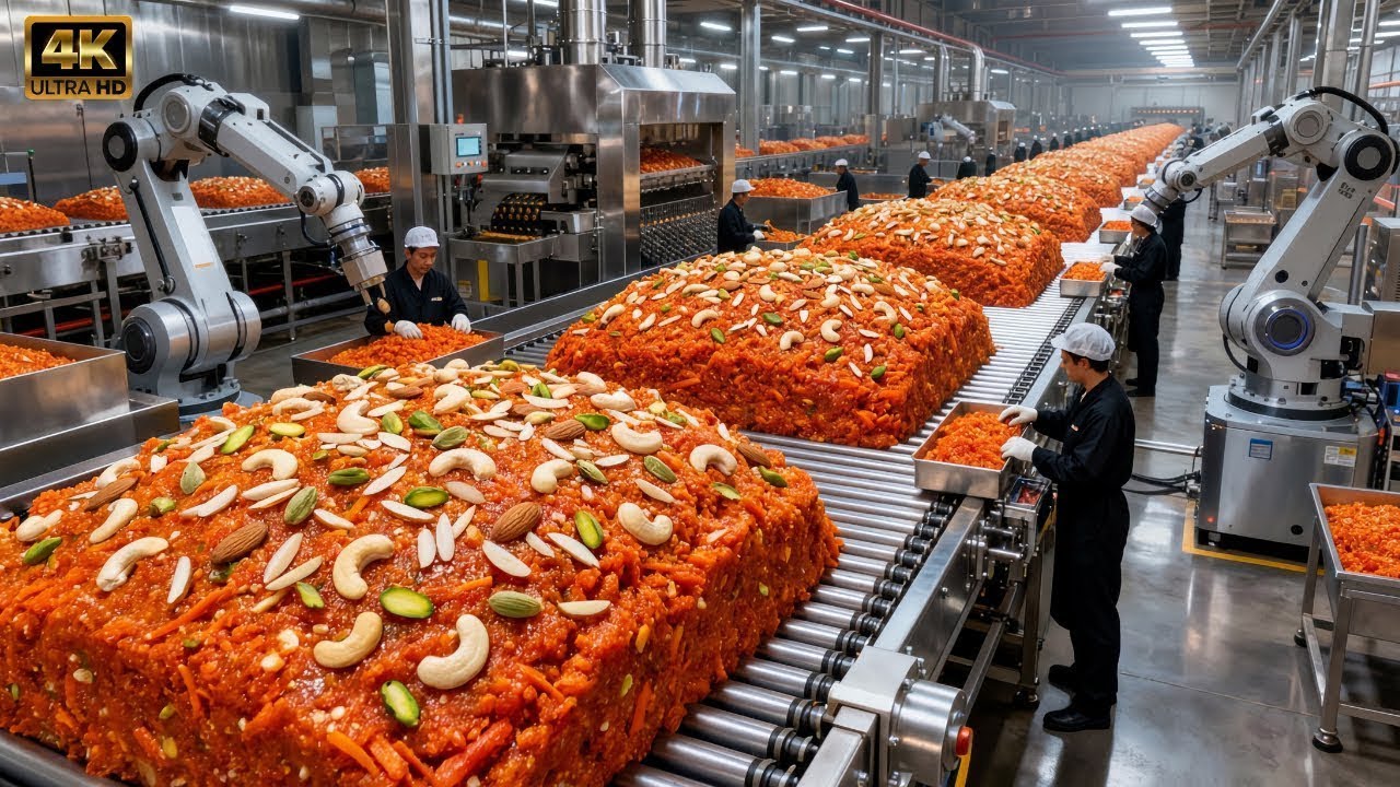 Inside the Carrot Halwa Factory | Milk, Carrots & Pure Desi Ghee