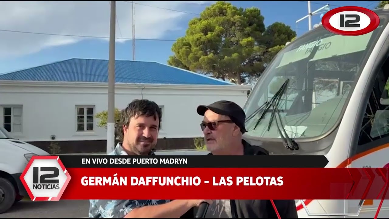 PUERTO MADRYN | NOTA CON GERMÁN DAFFUNCHIO EN LA PREVIA AL SHOW DE LAS PELOTAS