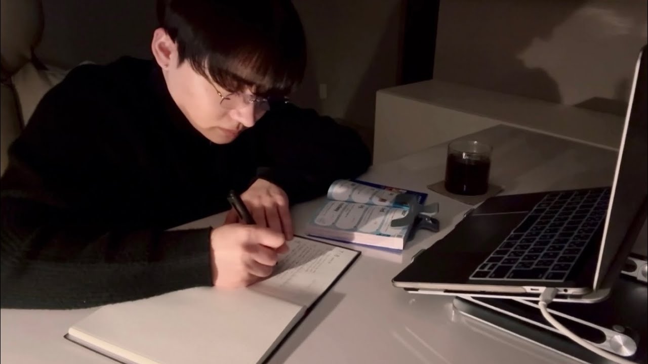12:47 AM | studying again (silent study vlog)