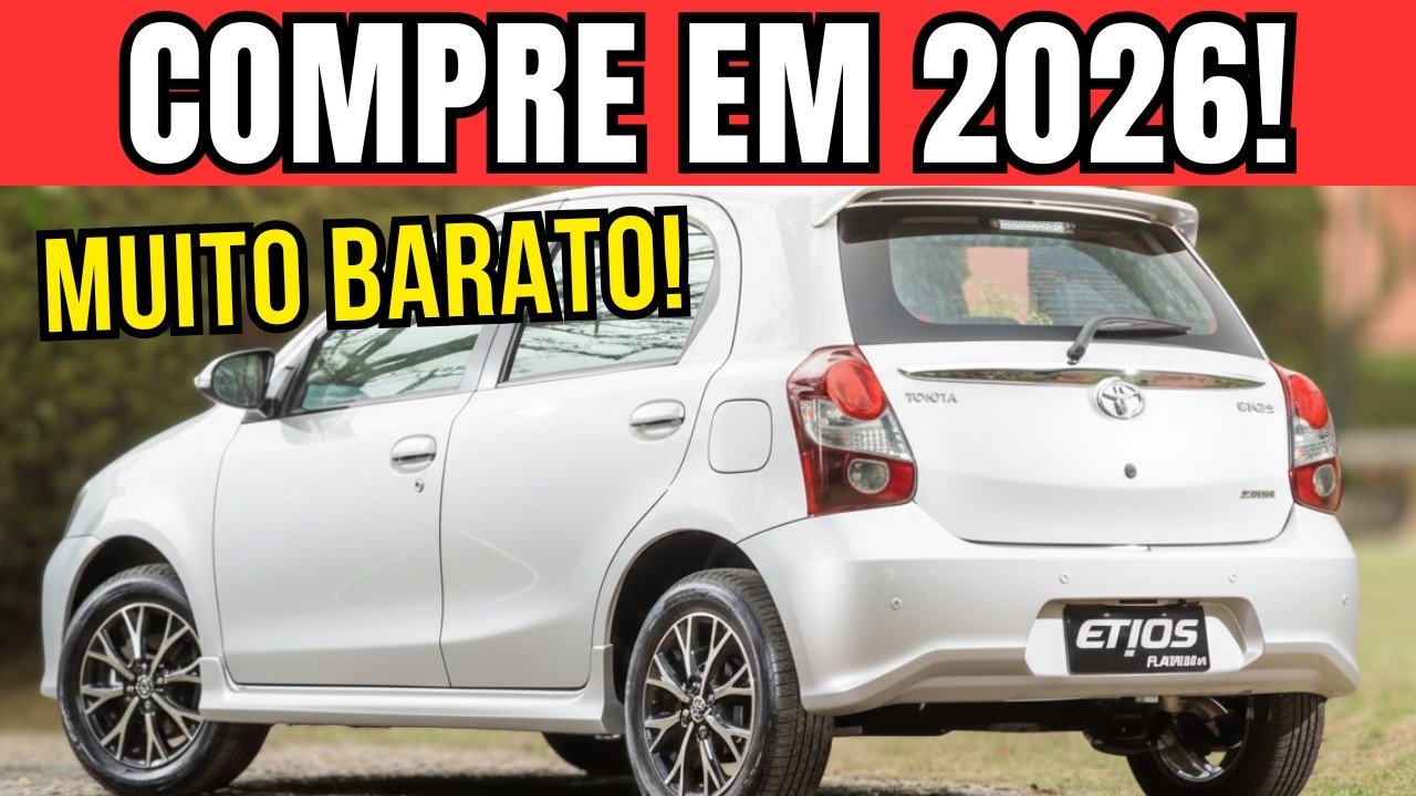 5 CARROS BARATOS E CONFIÁVEIS QUE DURAM UMA VIDA INTEIRA EM 2026