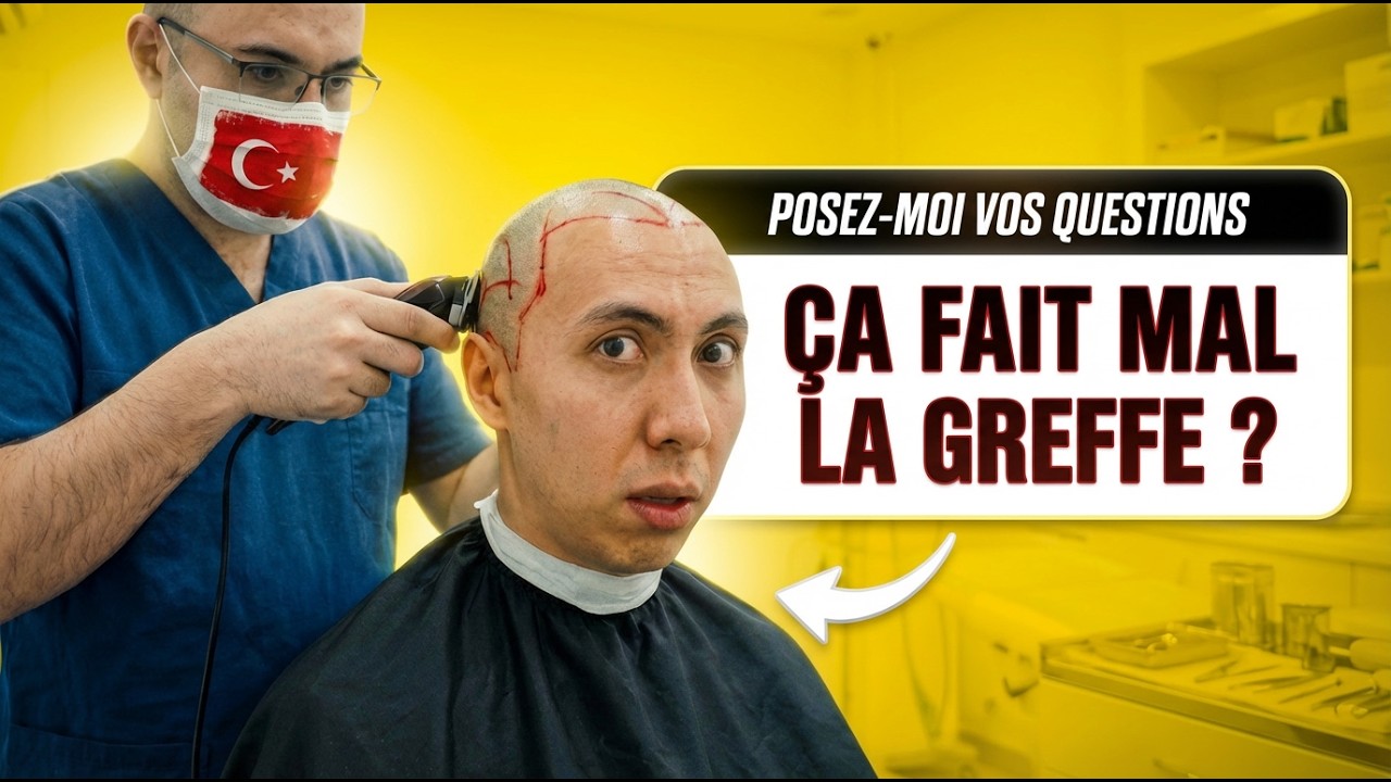 Je me suis fait greffer les cheveux en Turquie pour que tu n'aies pas à le faire