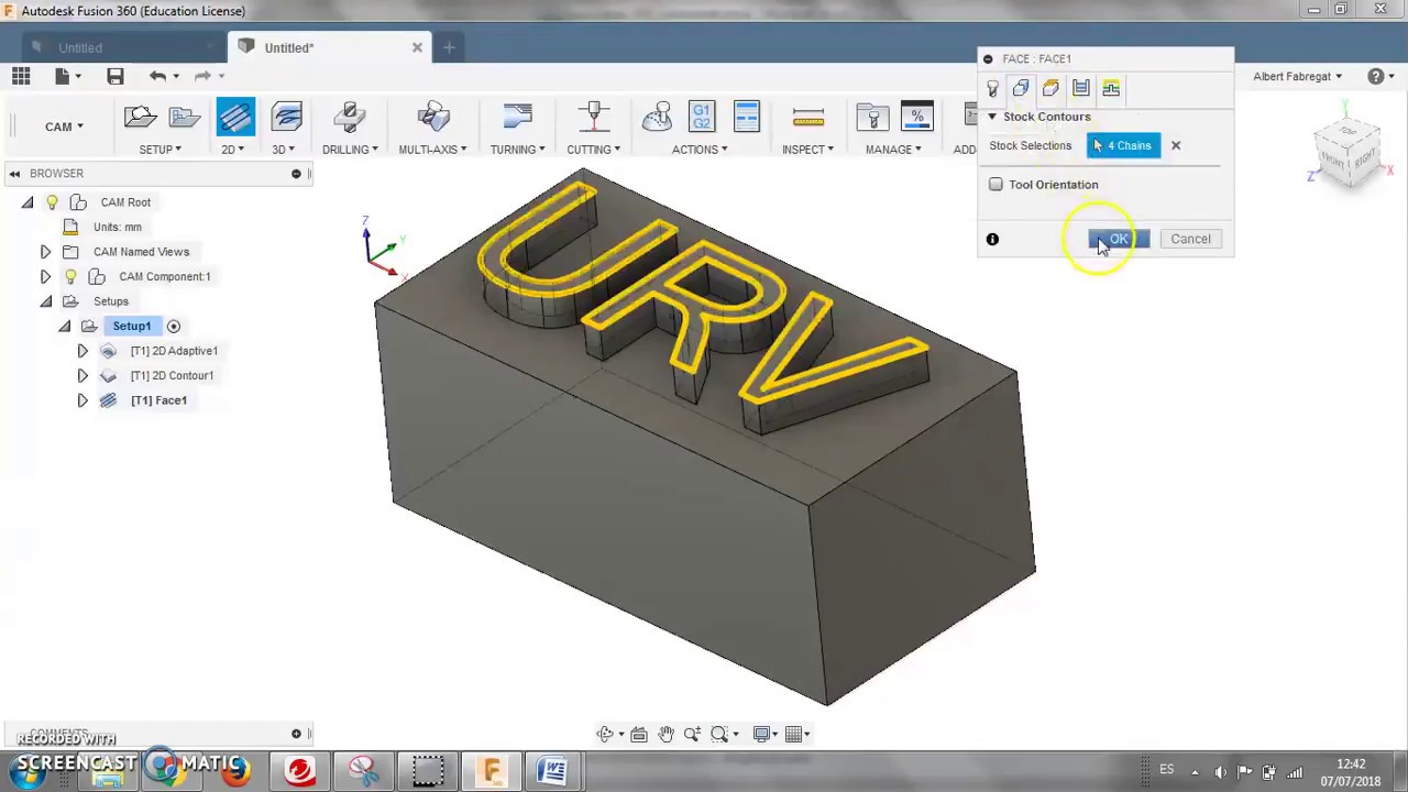 Demo CAM milling Fusion 360 and Post Process BoXZY