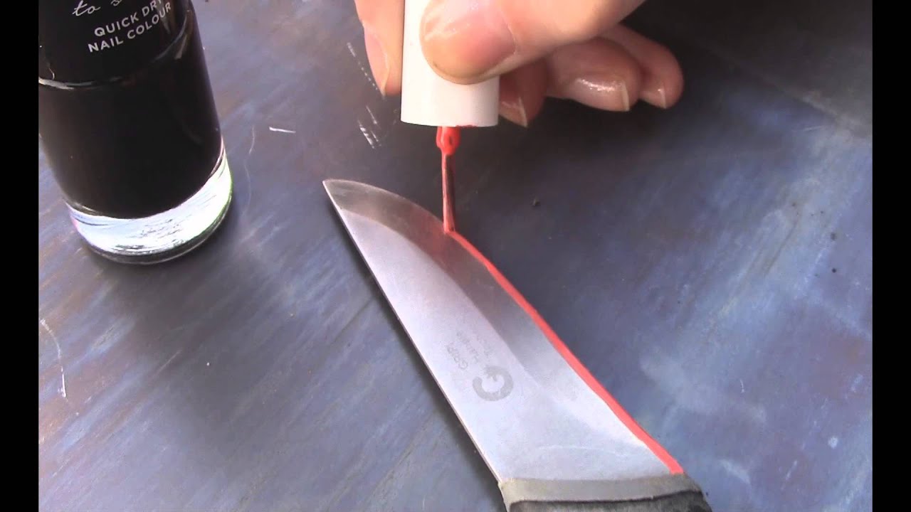 DIY Etching Knife Blades with Hydrochloric acid (basic)