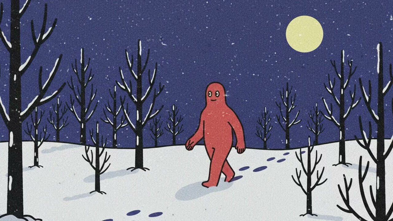 walking alone.