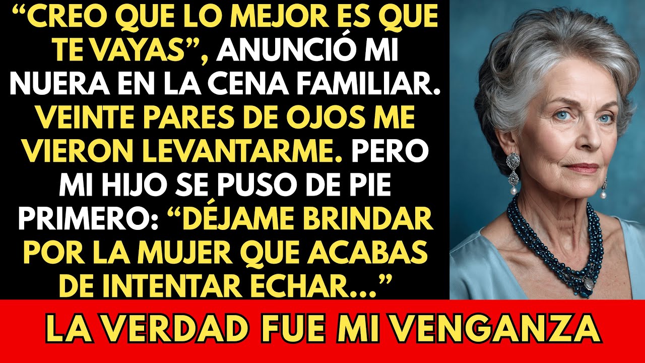 Mi Nuera Dijo: “Vete Ahora”. Mi Hijo Se Levantó: “Déjame Hacer Un Brindis Primero”. Y Entonces Él…