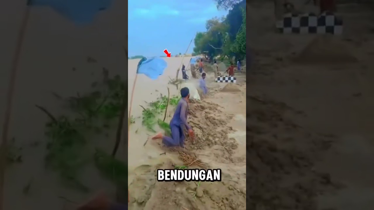 Bendungan darurat yang jebol#bendungan #rapuh #shortvideo #shorts