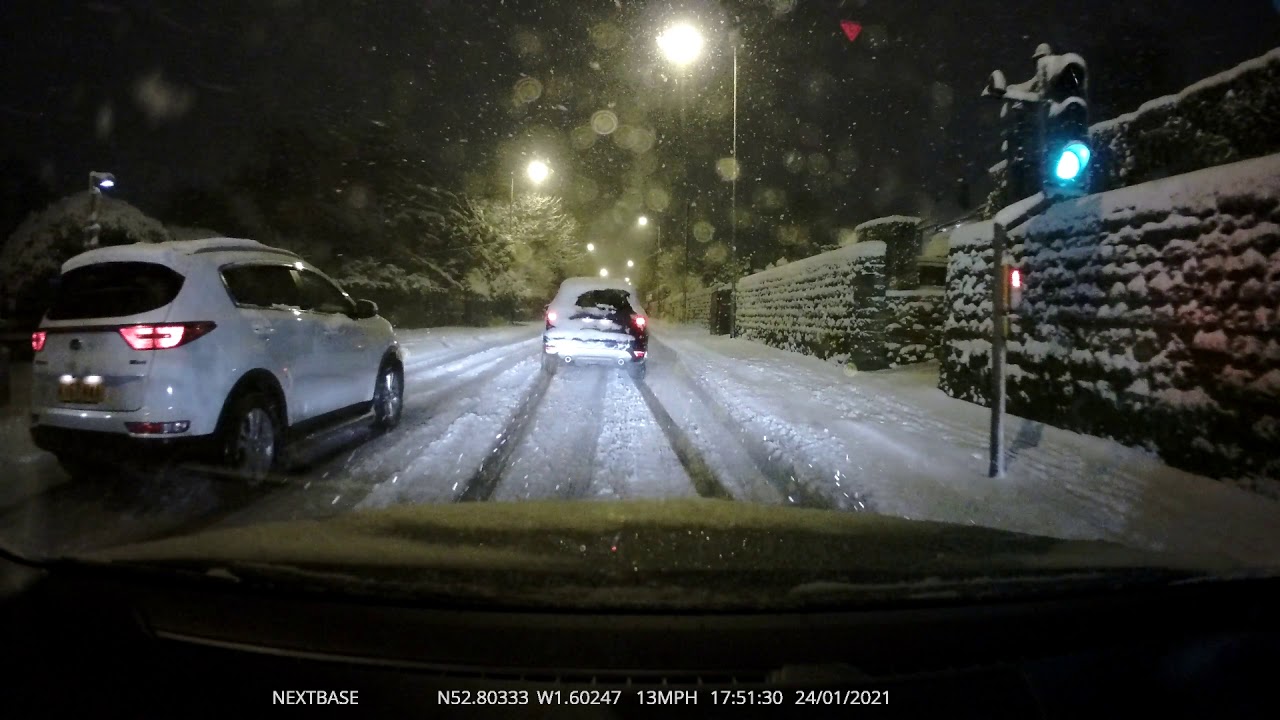UK - Burton/Derby driving in the snow with winter tyres #snow #winter #wintertyres