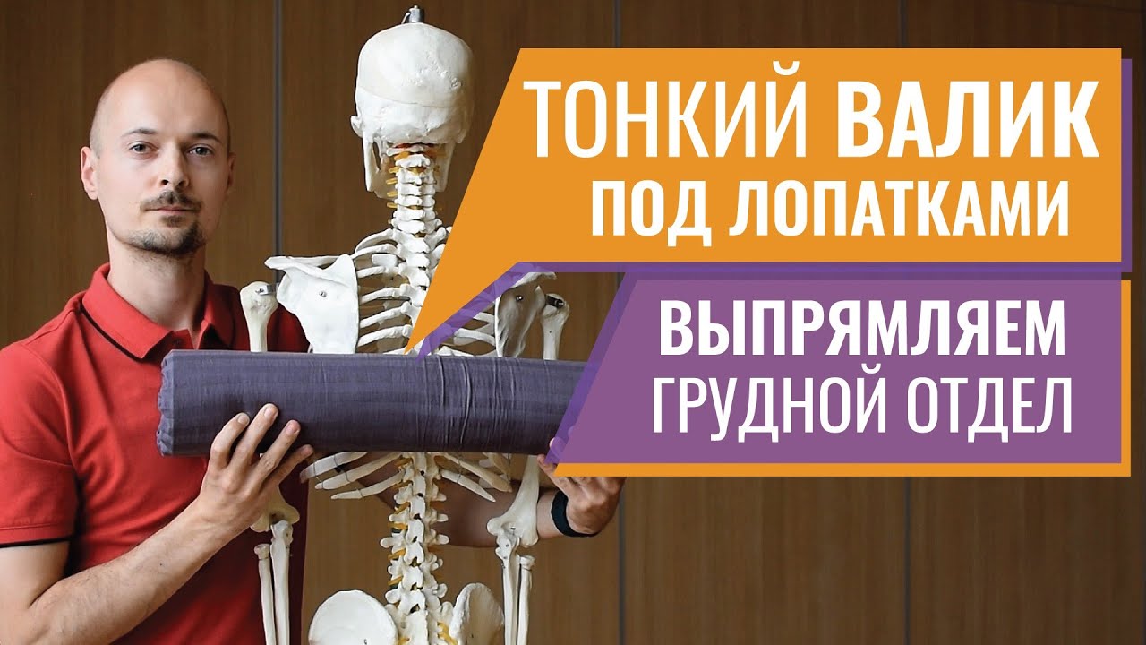 07.ВАЛИК ПОД ЛОПАТКАМИ №1 для грудного отдела спины. Критическое Выравнивание.