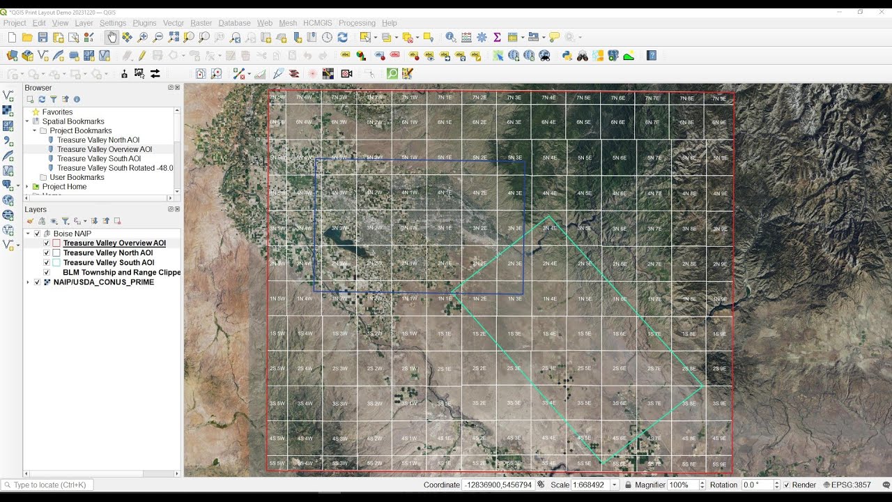 Creating a Large Wall Map Using QGIS Print Layouts