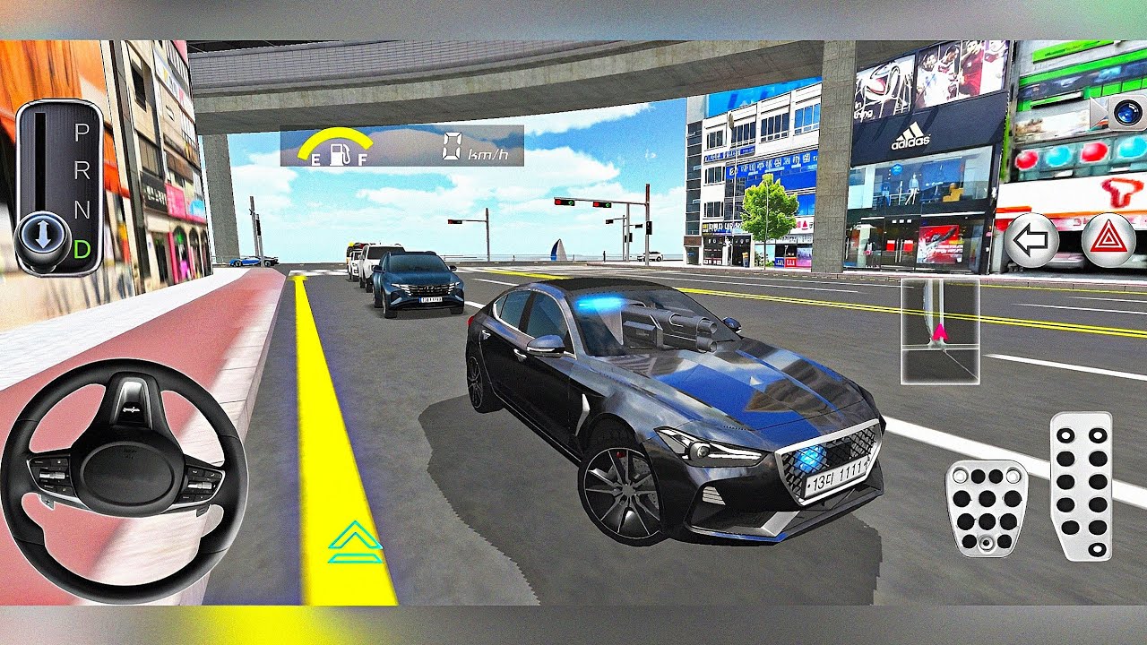 Driving New Police Shooting car in the City - 3D Driving Class 2 Android Gameplay 