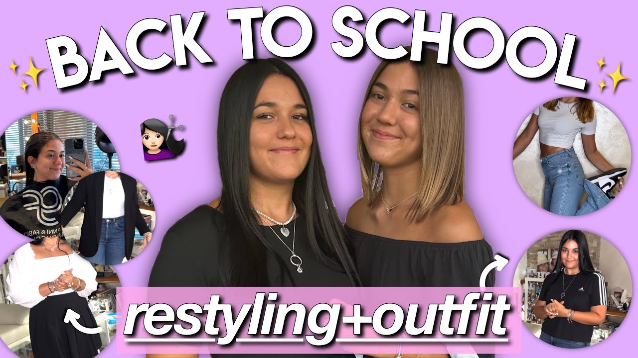 RESTYLING + 10 outfit per la scuola💇🏻‍♀️👚(milanoo brand)// back to school #8