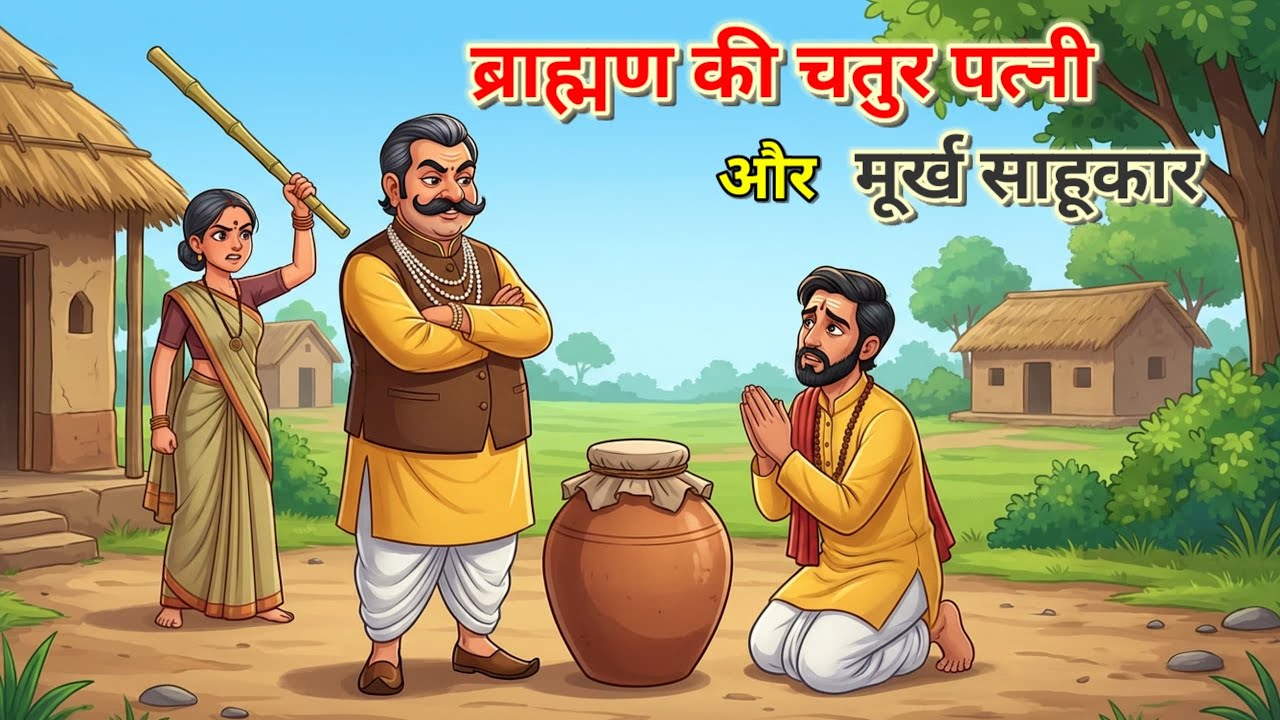 💠ब्राह्मण की चतुर पत्नी और मूर्ख साहूकार |Moral Story | शिक्षाप्रद कहानी | Panchtantra ki kahani