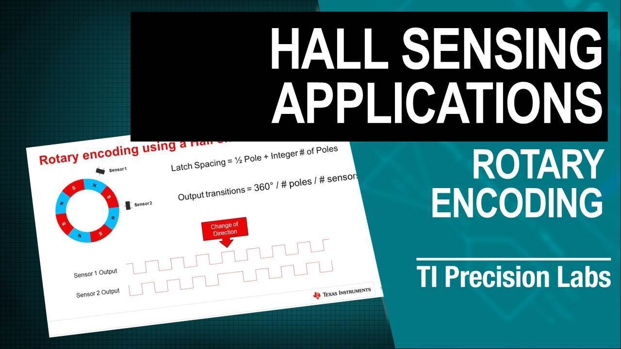 Using Hall-effect position sensors for rotary encoding