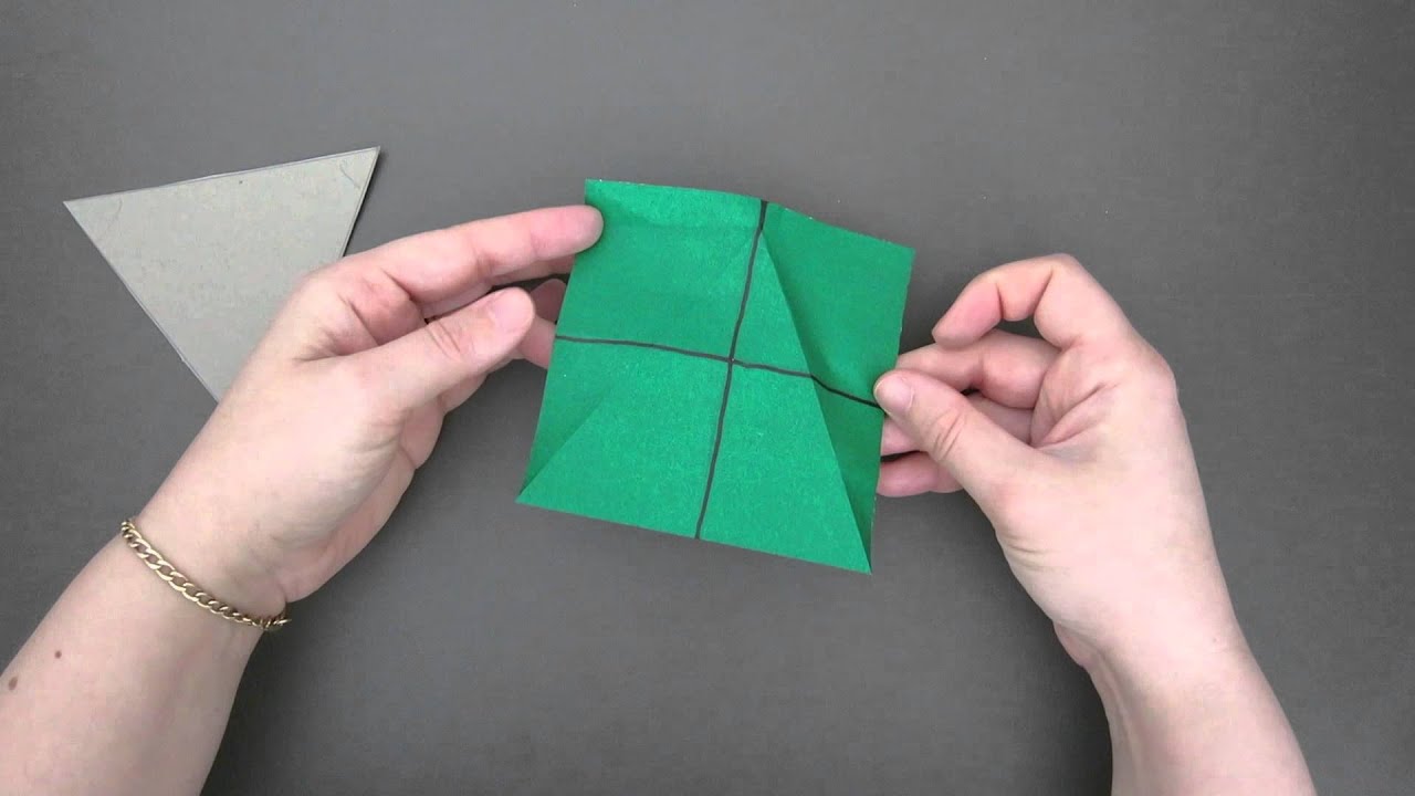HOW TO MAKE A TRIANGLE TEMPLATE (FOLDED)