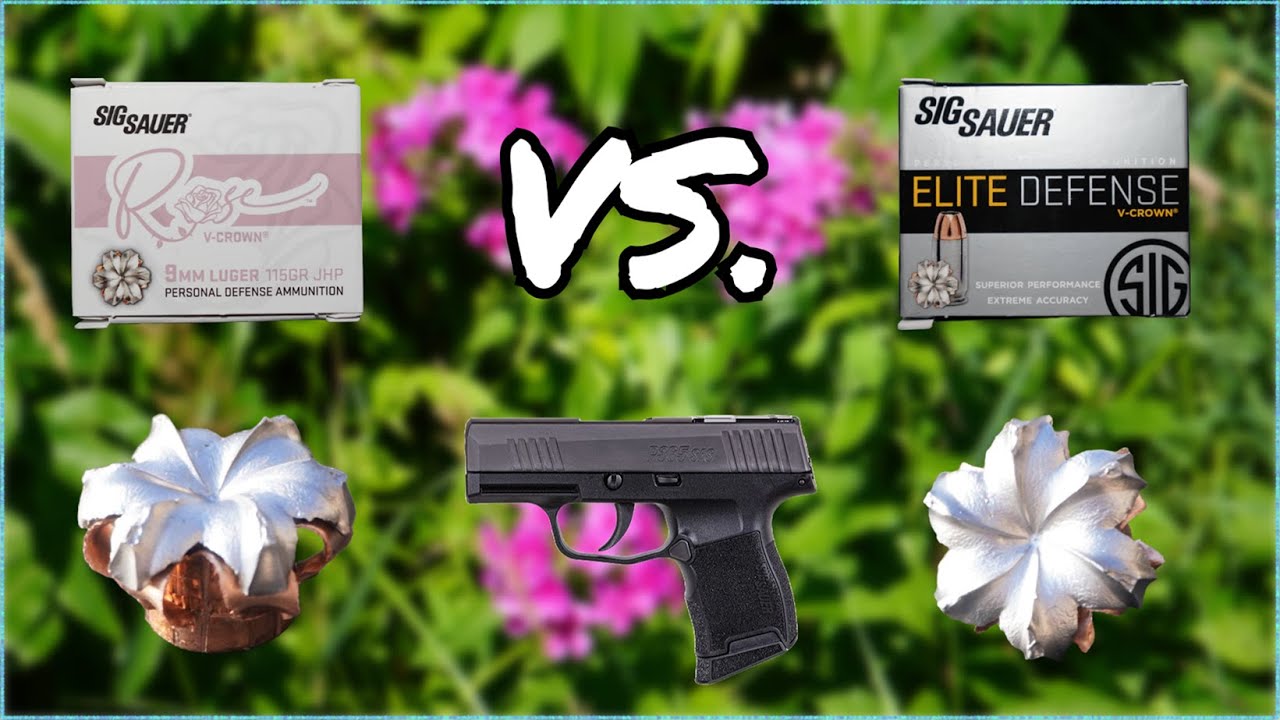 Sig Rose 9mm Ammo vs. Sig Elite Defense 9mm Ammo - A Sig Ammo Comparison