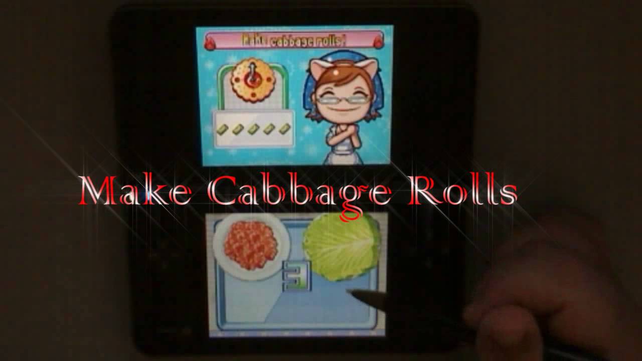Cabbage Rolls Cooking Mama 3 Nintendo DS
