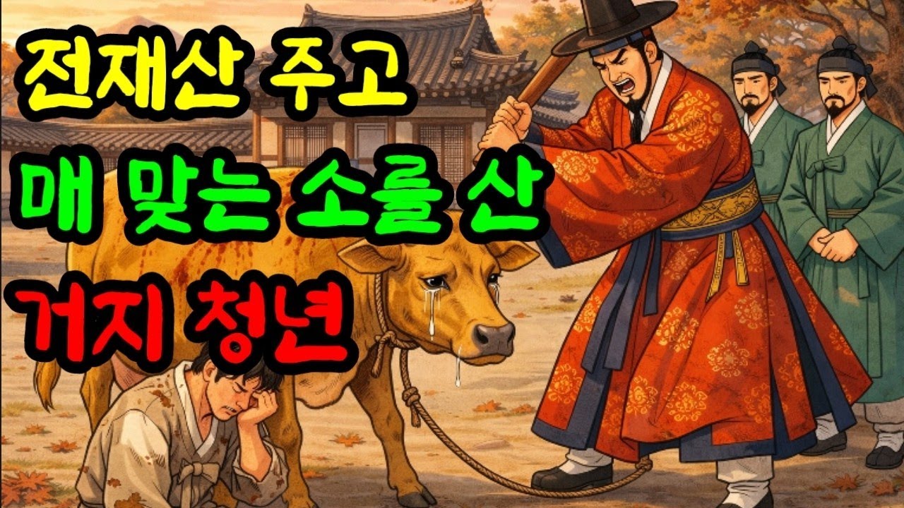 전 재산 닷 냥 주고 매맞는 소를 산 거지 청년, 서로에게 은인이 되는 감동설화  #옛날이야기 #설화 #감동설화 #오디오북 #야담