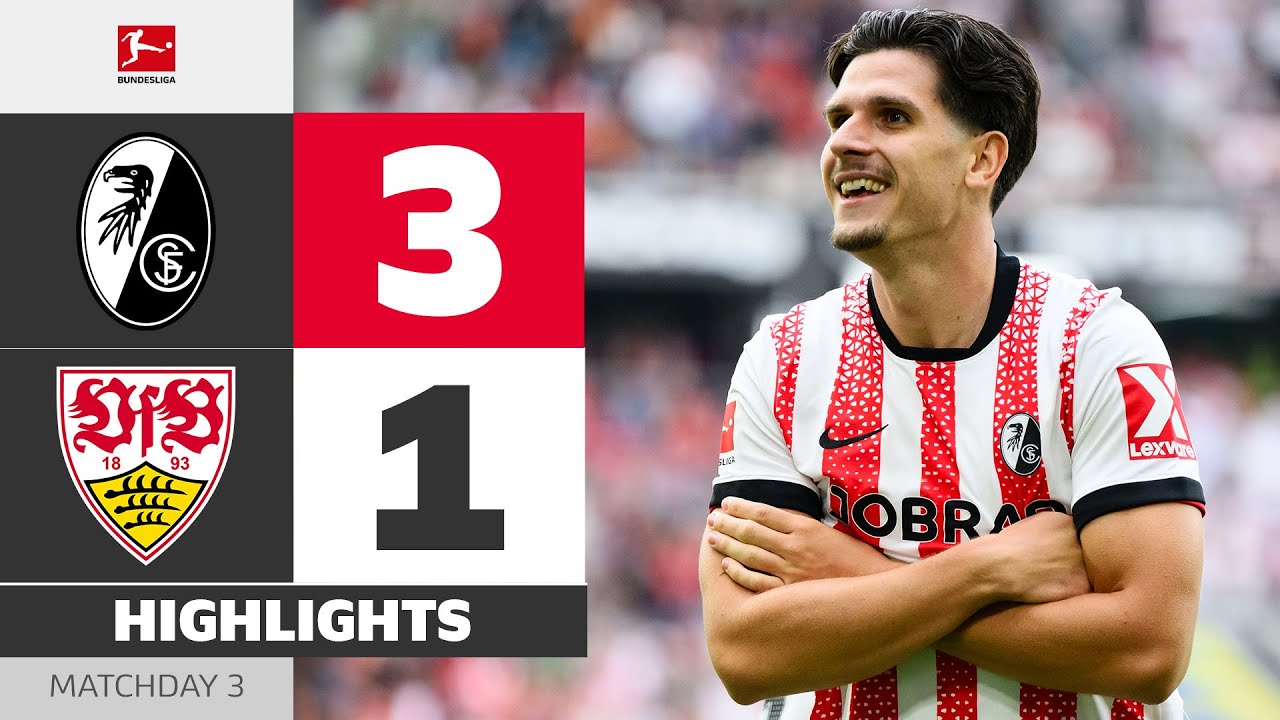 Brace And Late Comeback! | SC FREIBURG - VFB STUTTGART | Highlights | Matchday 3 &ndash; Bundesliga 25/26