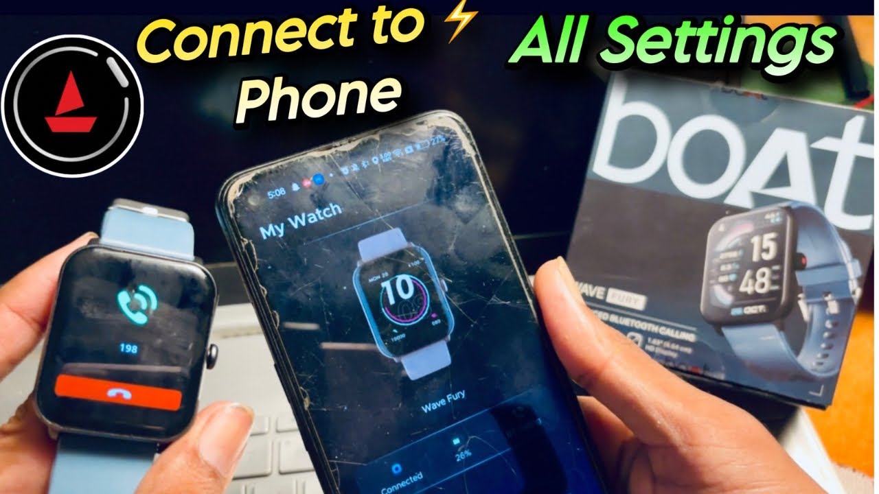 How to connect Boat Wave Fury Smartwatch to phone | How to connect Boat smartwatch to phone