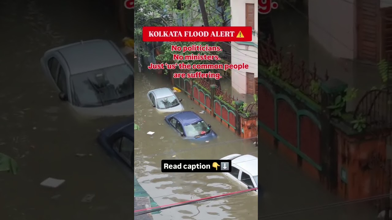 Kolkata become goa flood in park circus haldiram all over kolkata kolkata floods #kolkatacity