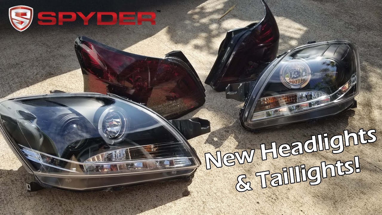 Installing Spyder Headlights & Taillights on my Toyota Yaris
