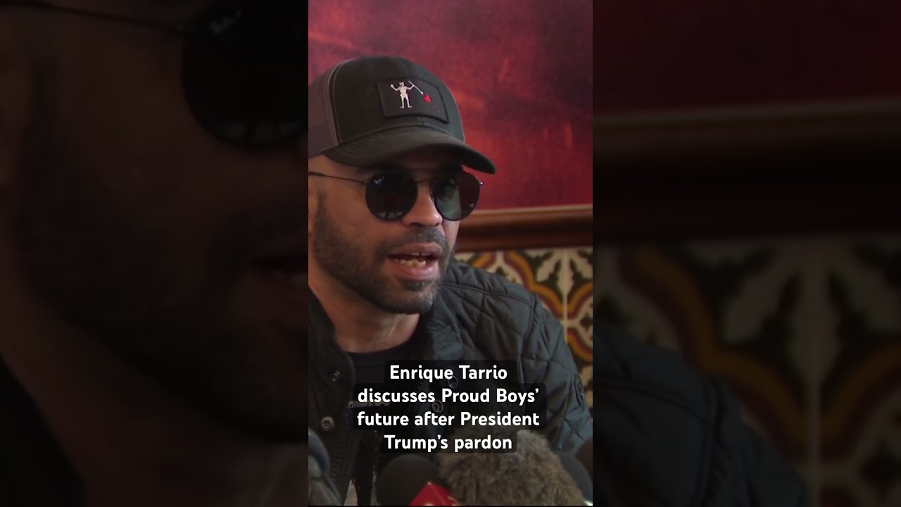 Proud Boys leader Enrique Tarrio discussed the future of his group after being pardoned by Trump.