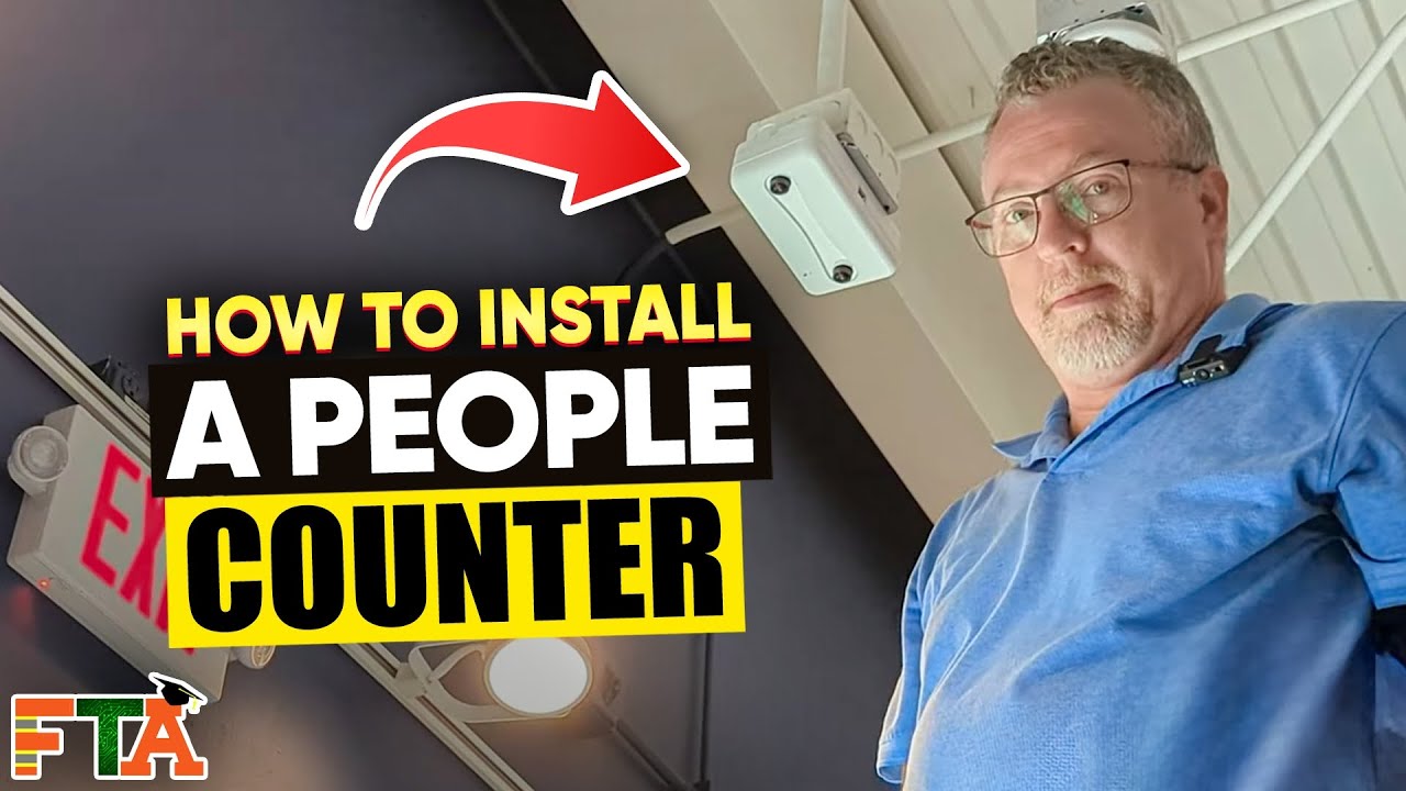 How To Install A Traffic Counter  | How To Install An Orbit Shopper Track People Counter for Retail
