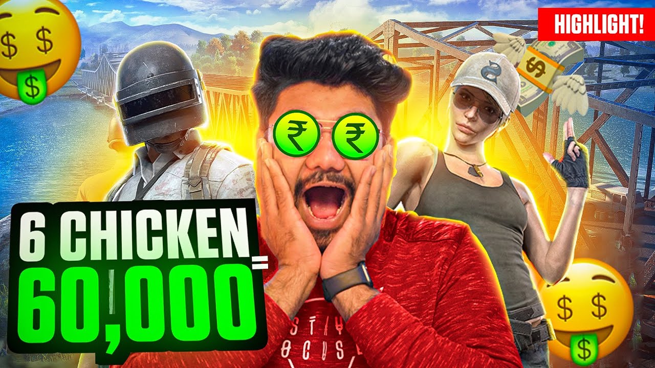 6 Chicken Dinner 60,000rs Challenge in BGMI *GONE WRONG*😨 || HYDRA ALPHA