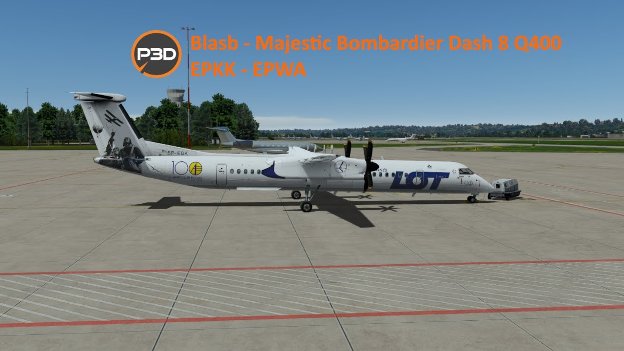Majestic Bombardier Dash 8 Q400 | Prepar3d V5.4 | EPKK to EPWA