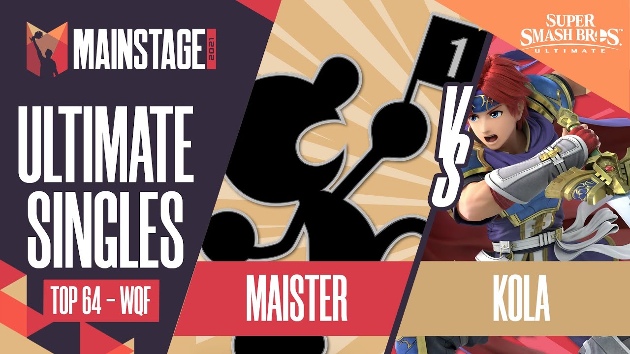 Maister vs Kola - SSBU Singles: Top 64 Winners Quarters - Mainstage 2021 | Game & Watch vs Roy