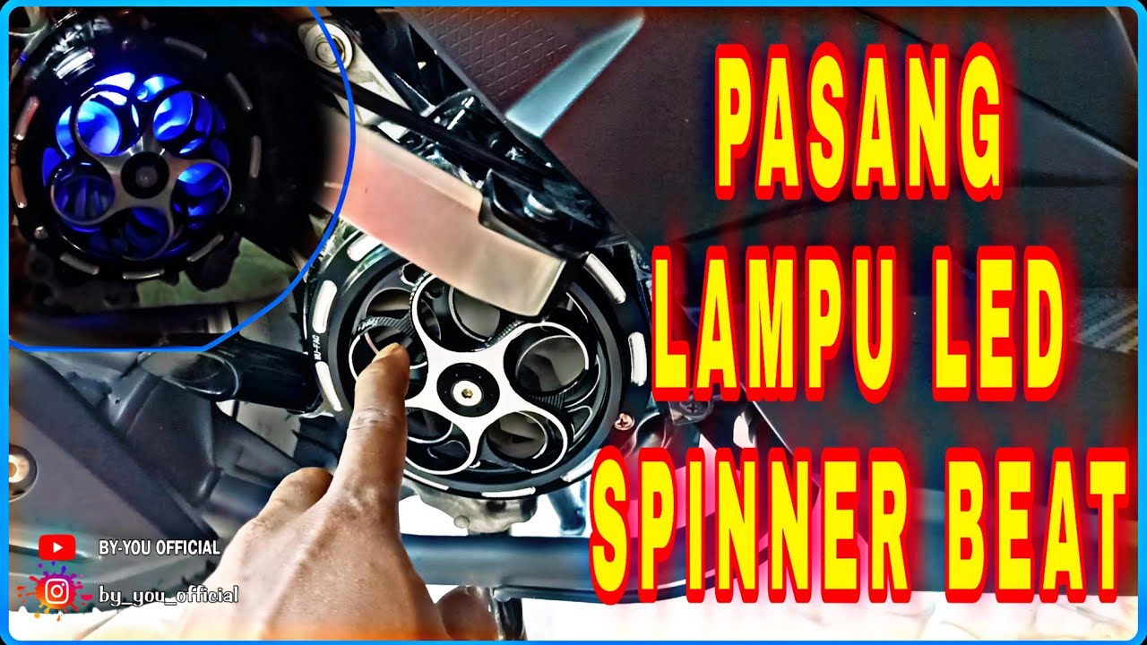 PASANG LAMPU LED STRIP DI SPINNER BEAT‼️ ARUS POSITIF SETELAH KONTAK ON👍 #trending #beatstreet