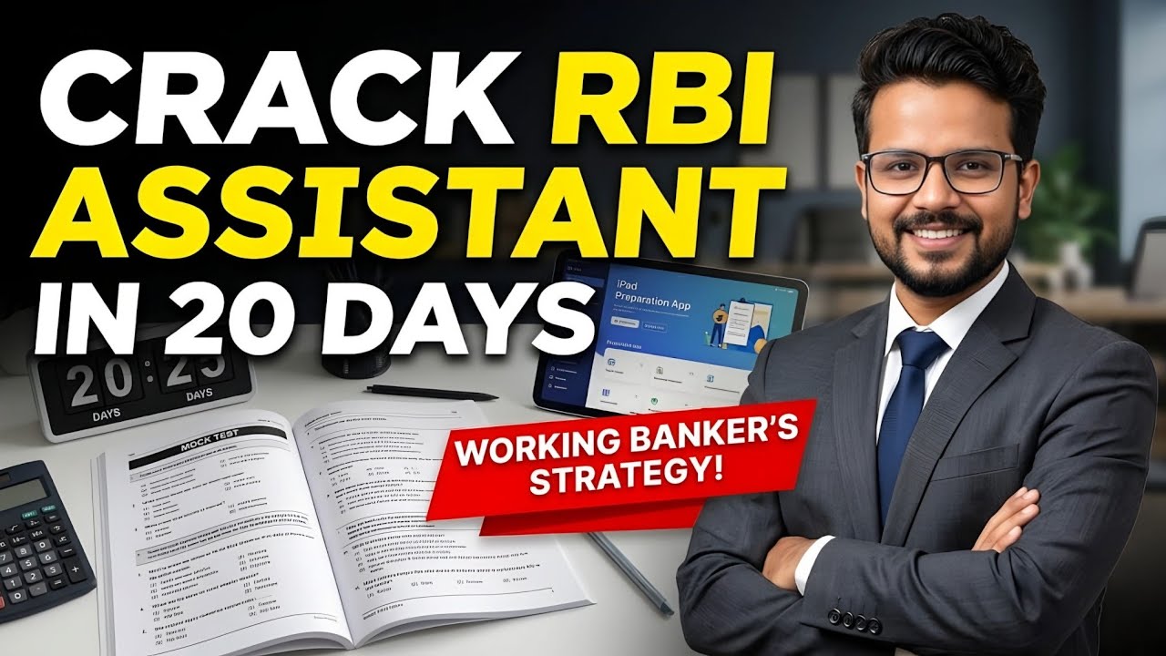 Crack RBI Assistant in 20 Days | A Working Banker's Master Strategy