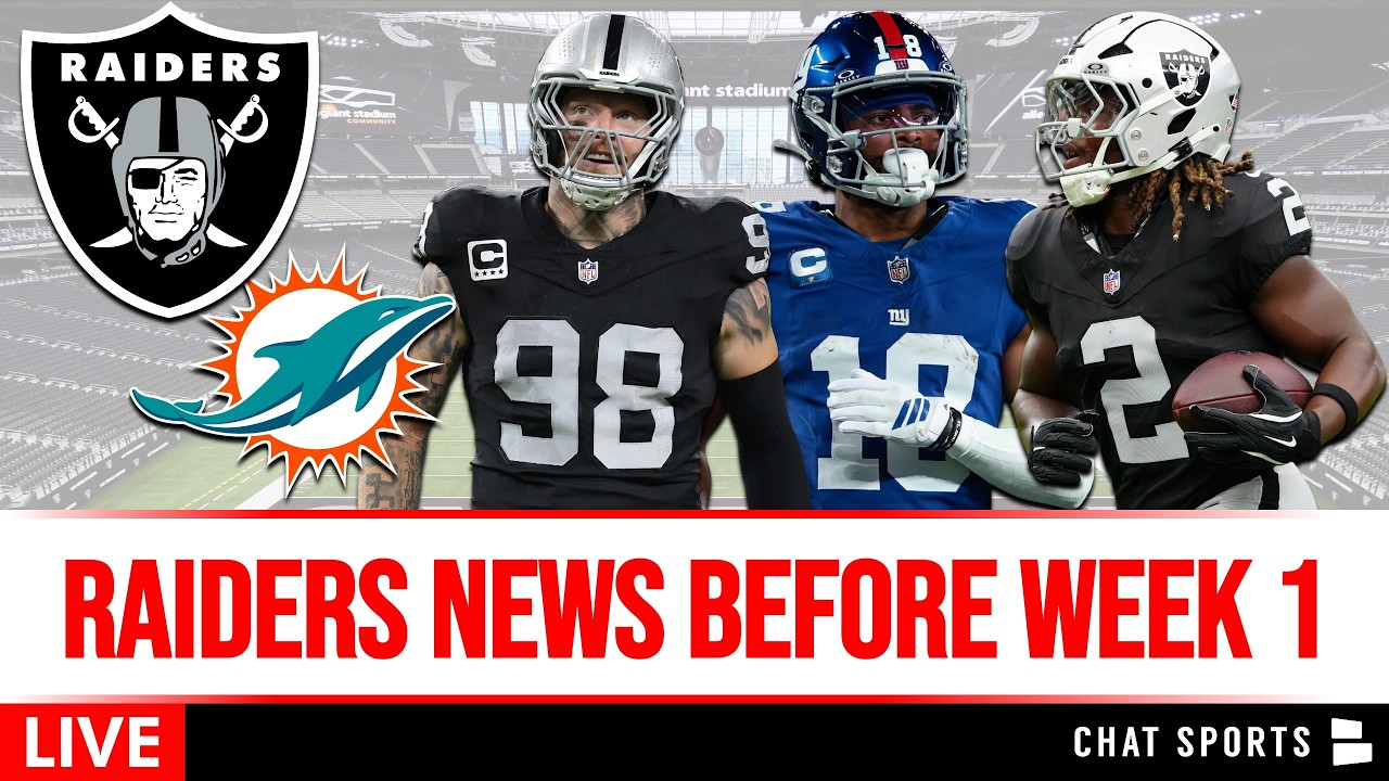 Raiders News Before NFL Week 1 vs. Miami Dolphins + Dallas Cowboys Maxx Crosby Trade Rumors