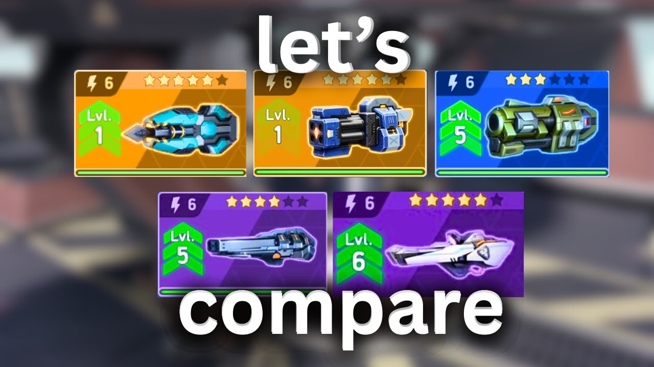 Revoker 6 vs Ember 6 vs Fragment 6 vs Repeater 6 vs Arc Torrent 6 - Mech arena comparison