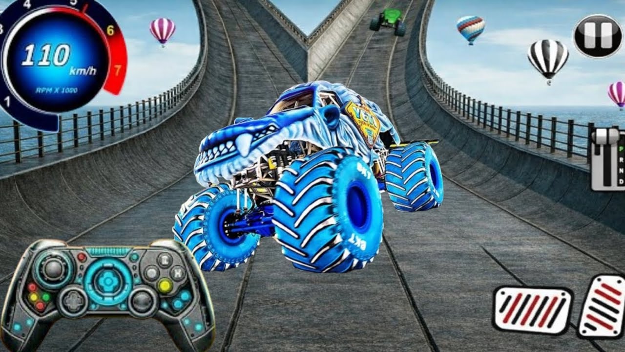 GT Monster Truck Racing Stunts || 4×4 Ultimate Car Stunt GT Racing ||Android Gameplay #16