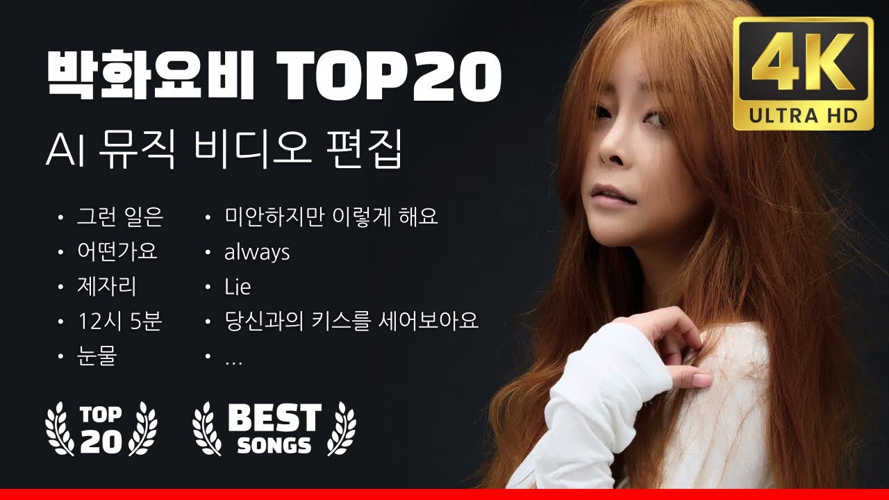 박화요비 노래모음 광고없음, 그런일은, lie, 당신과의 키스를 세어보아요 원곡, 눈물, 모음, 반쪽,커버, 레전드,복면가왕,  1시간 뮤비 고음질