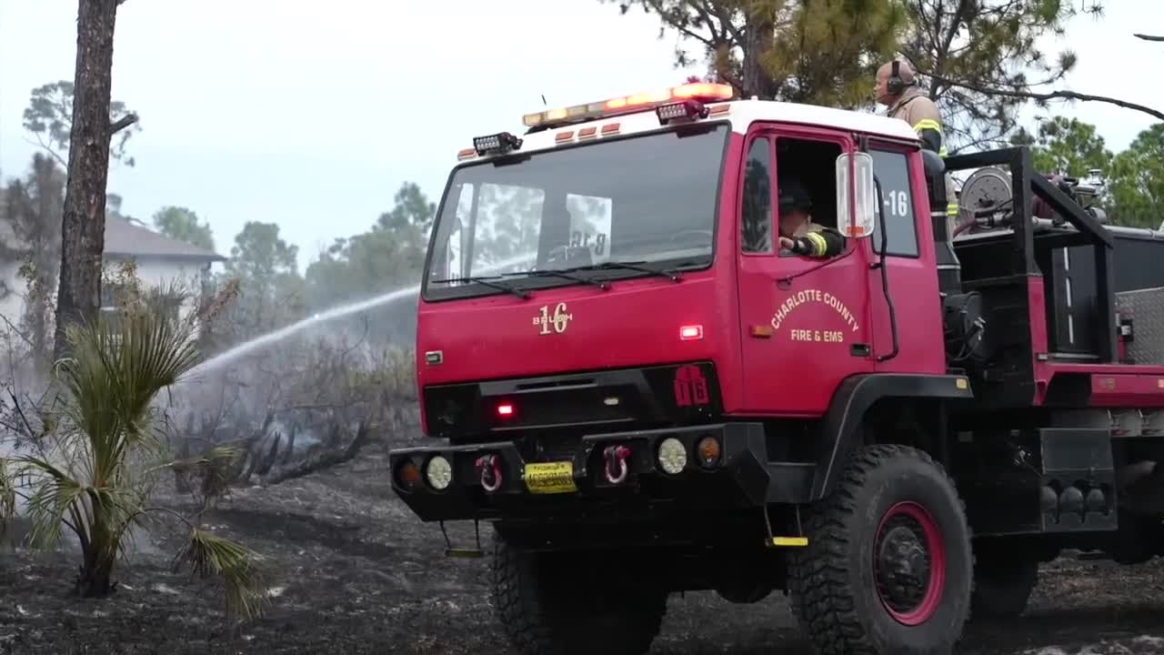 50 Acre brush fire leads to Charlotte County evacuation